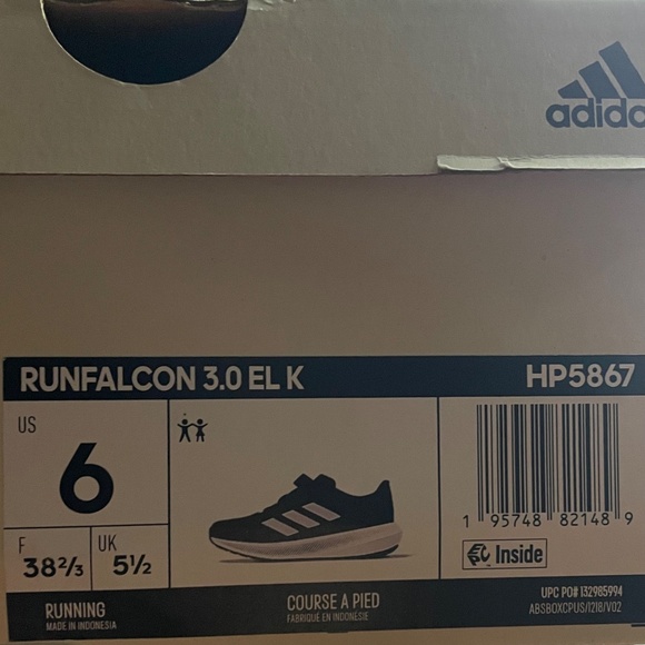 ADIDAS Runfalcon 3 cloudfoam low running sneakers black/white - Picture 8 of 12